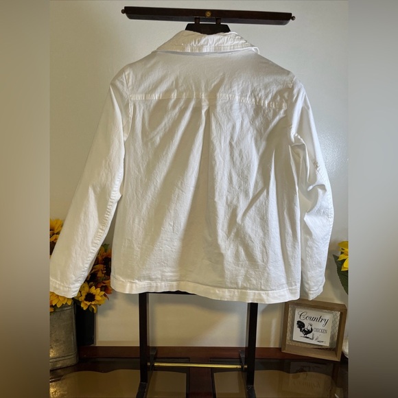 White cotton blend women’s size small light jacket - Picture 7 of 8